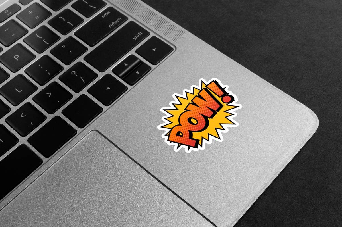 Comic Book Pow! Premium Vinyl Stickers