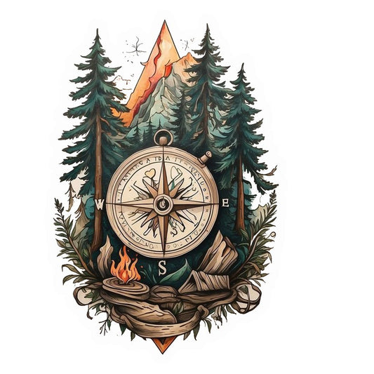 Adventure Compass Premium Vinyl Stickers