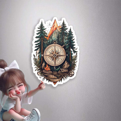 Adventure Compass Premium Vinyl Stickers