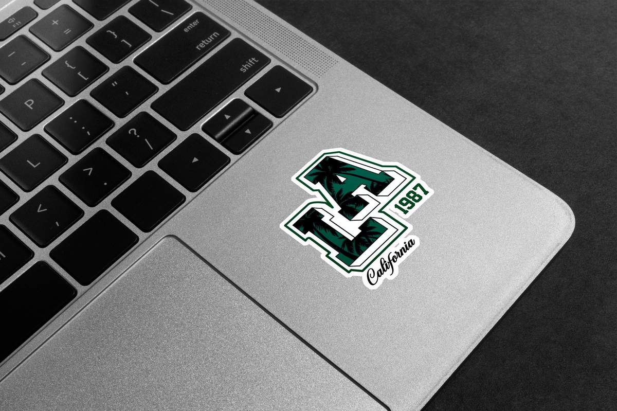 LA 1987 California Premium Vinyl Stickers