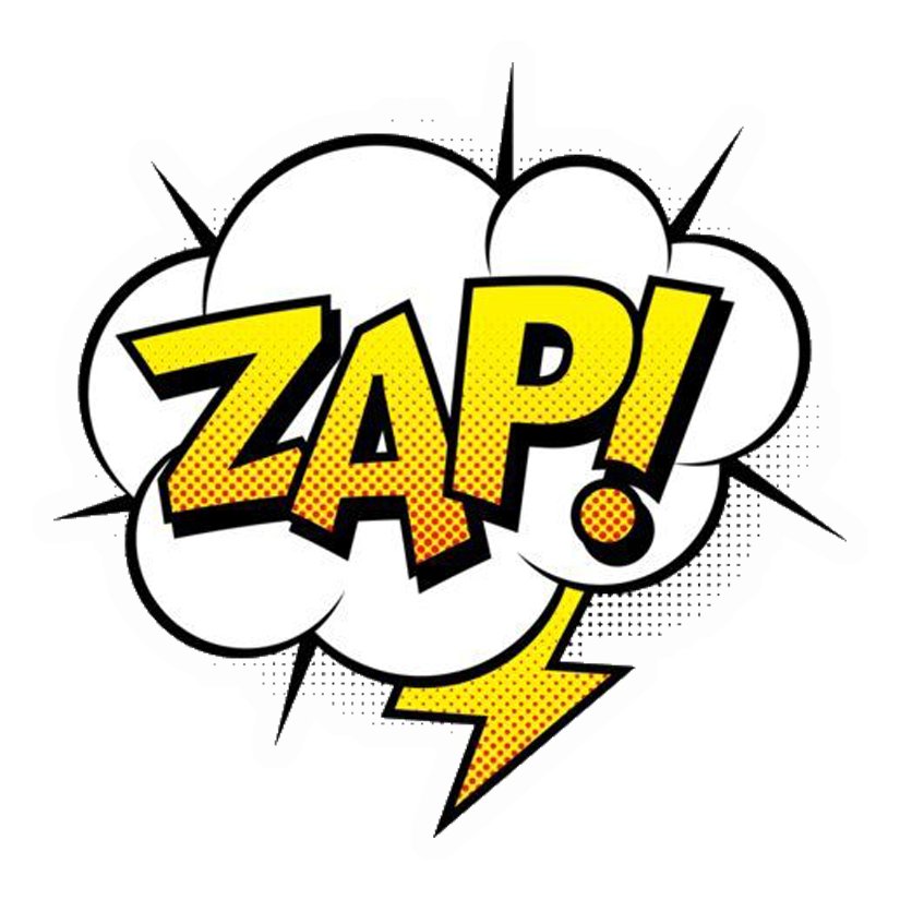 Comic Book Zap! Premium Vinyl Stickers