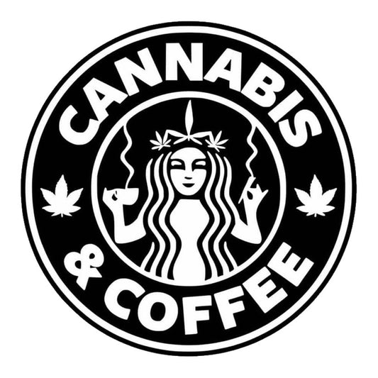 Cannabis & Coffee Premium Vinyl Stickers