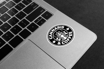 Cannabis & Coffee Premium Vinyl Stickers