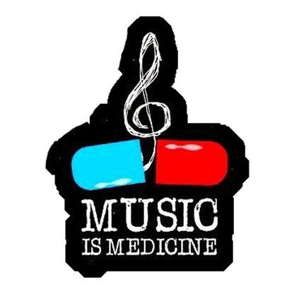 Music Is Medicine Premium Vinyl Stickers