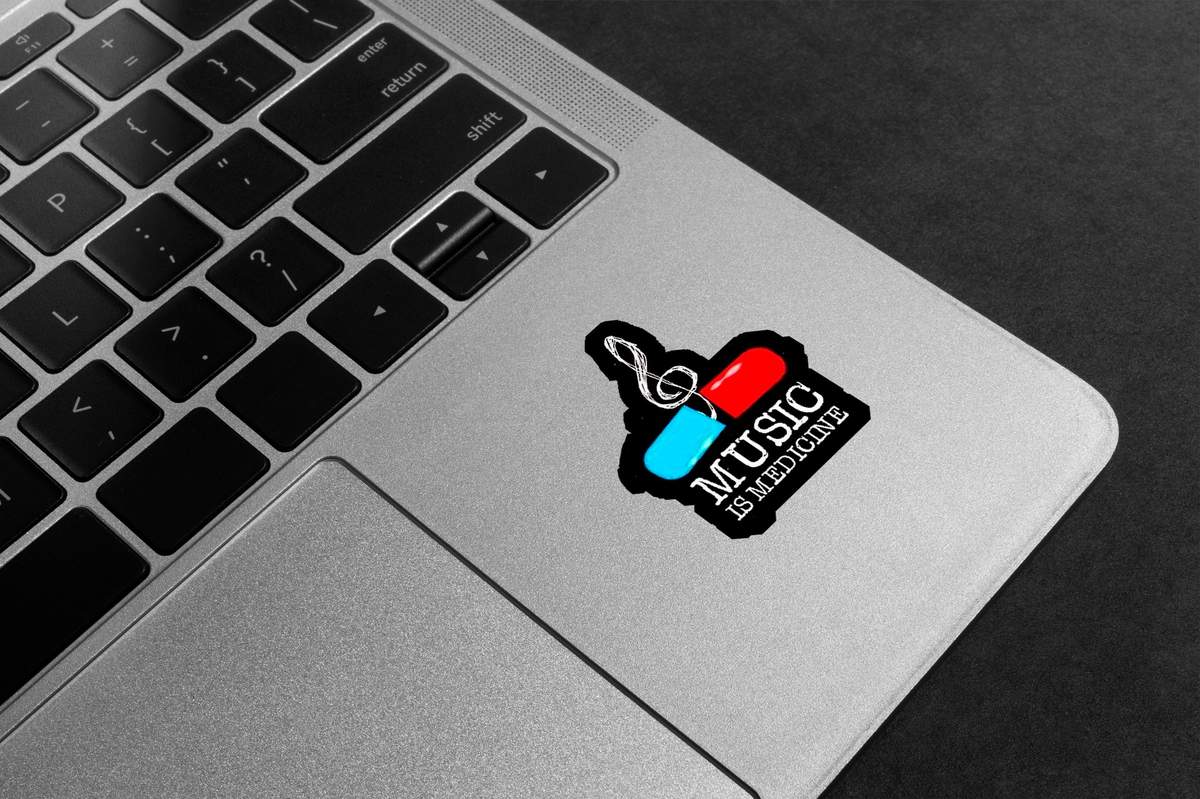 Music Is Medicine Premium Vinyl Stickers