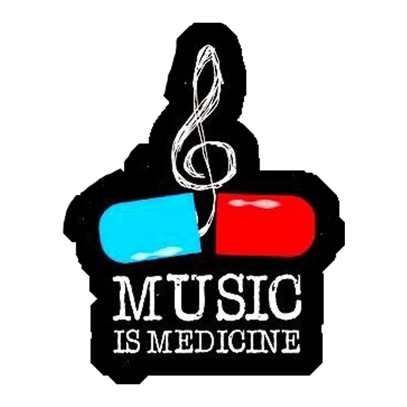 Music Is Medicine Premium Vinyl Stickers