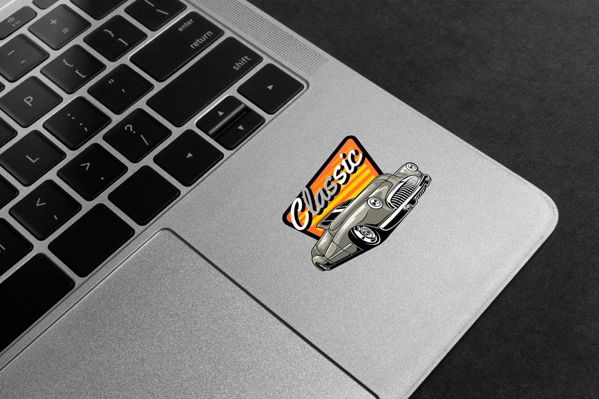 Classic Hot Rod Car Premium Vinyl Stickers