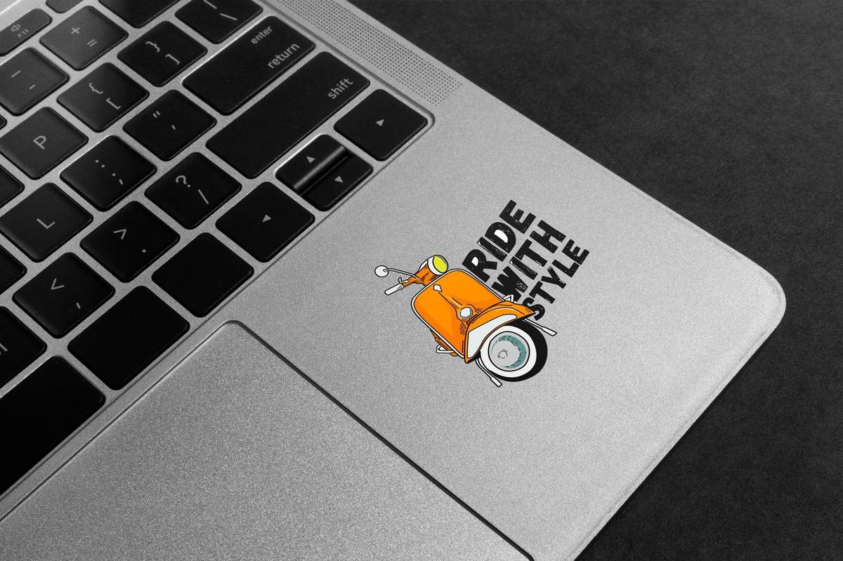 Ride With Style Scooter Premium Vinyl Stickers