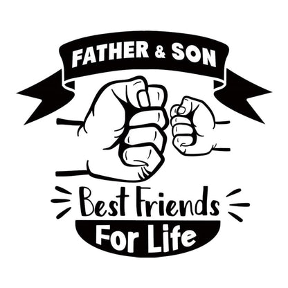 Father Son Best Friends Premium Vinyl Stickers