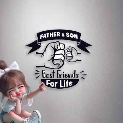 Father Son Best Friends Premium Vinyl Stickers