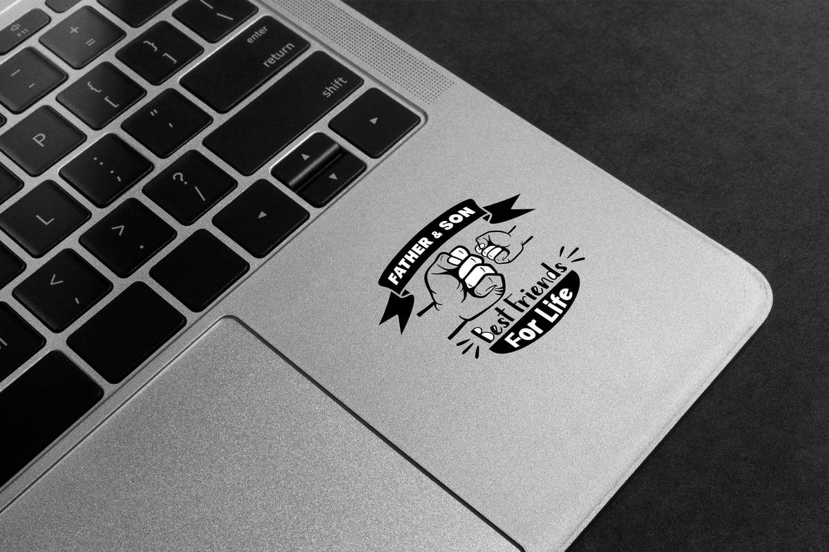 Father Son Best Friends Premium Vinyl Stickers