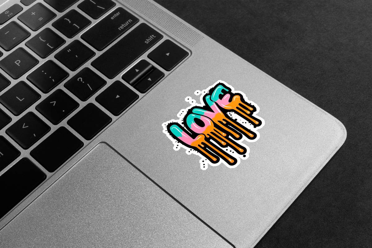 Love Drip Graffiti Premium Vinyl Stickers