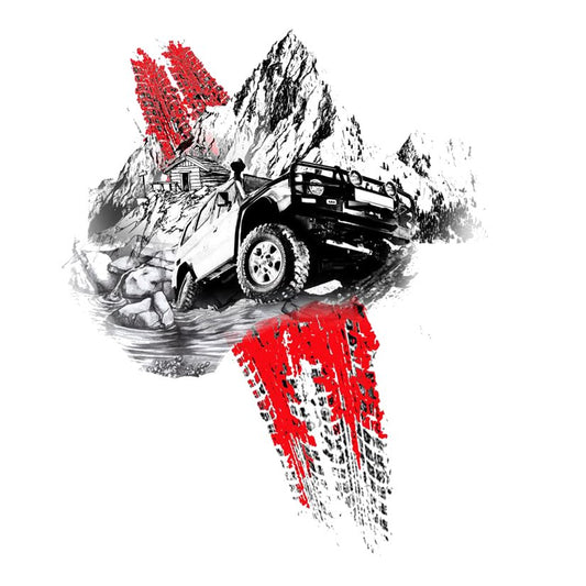 Off-Road Mountain Adventure Premium Vinyl Stickers