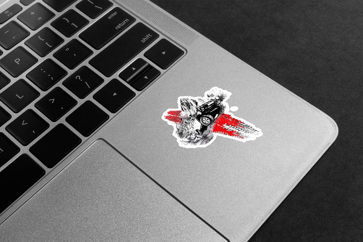 Off-Road Mountain Adventure Premium Vinyl Stickers