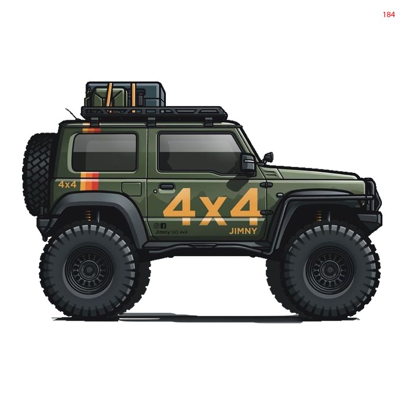 4x4 Jimny Offroad Premium Vinyl Stickers
