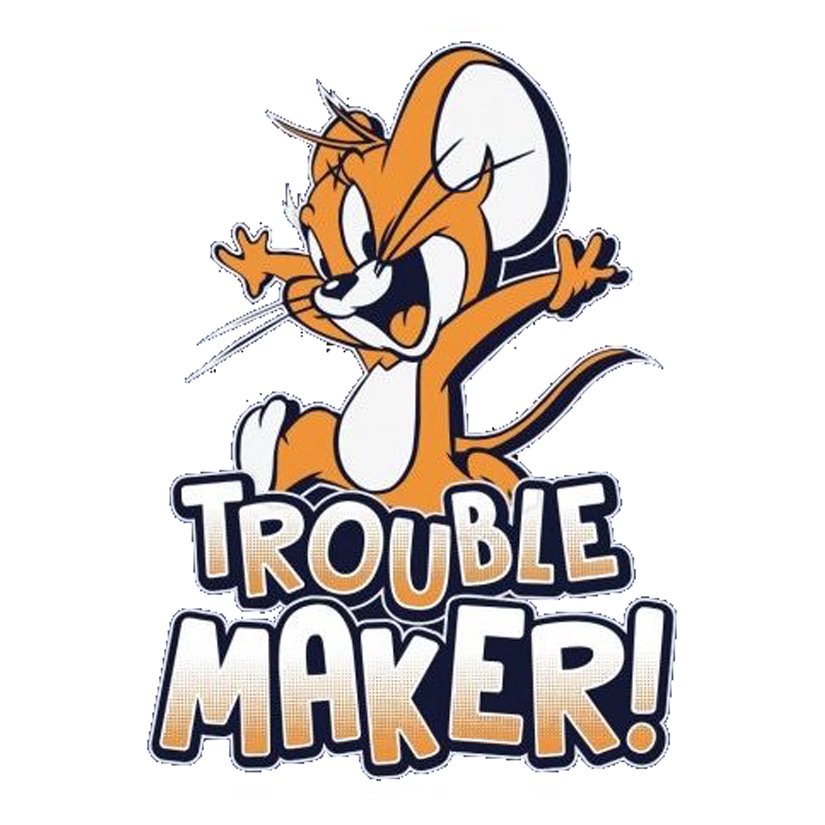Jerry Trouble Maker Premium Vinyl Stickers