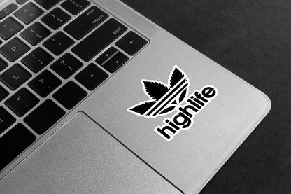 Highlife Leaf Logo Premium Vinyl Stickers