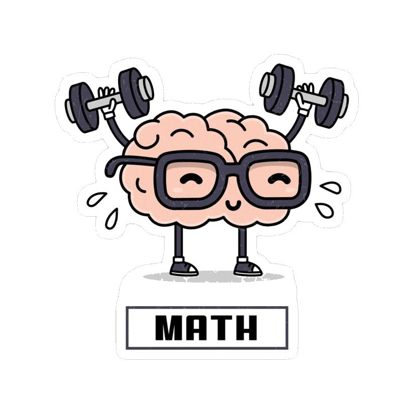 Brain Workout Math Premium Vinyl Stickers