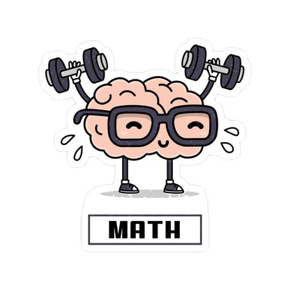 Brain Workout Math Premium Vinyl Stickers
