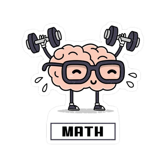 Brain Workout Math Premium Vinyl Stickers
