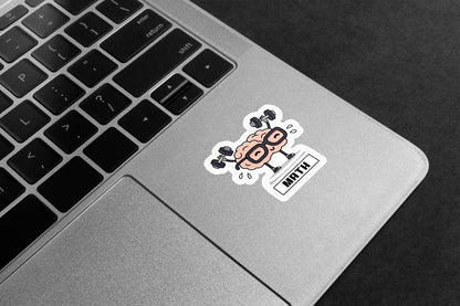 Brain Workout Math Premium Vinyl Stickers