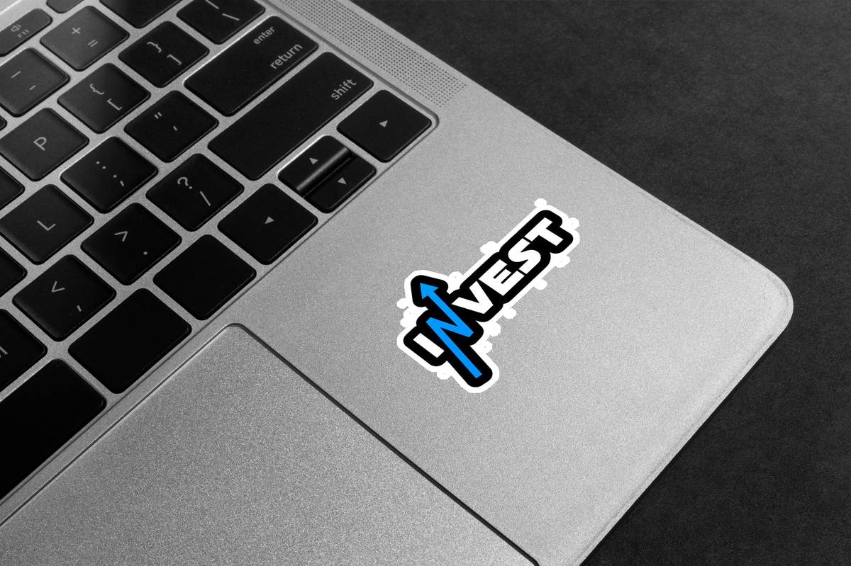 Invest Growth Arrow Premium Vinyl Stickers