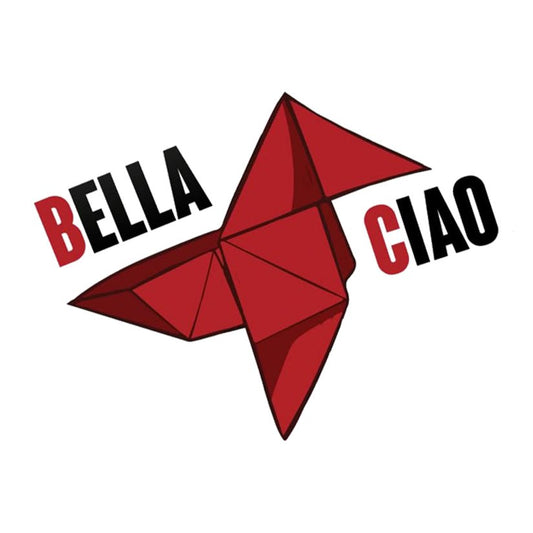 Bella Ciao Origami Premium Vinyl Stickers