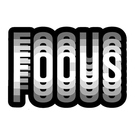 Focus Layered Effect Premium Vinyl Stickers