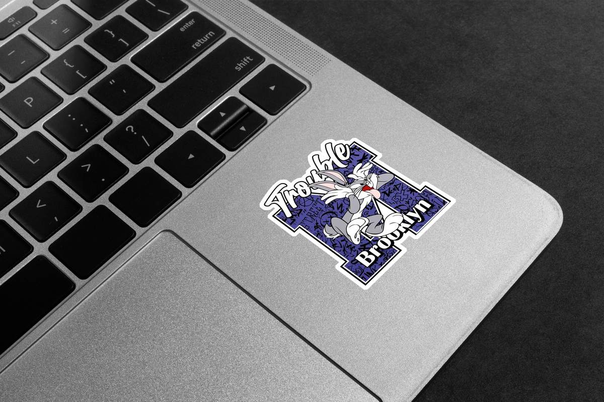 Bugs Bunny Brooklyn Trouble Premium Vinyl Stickers