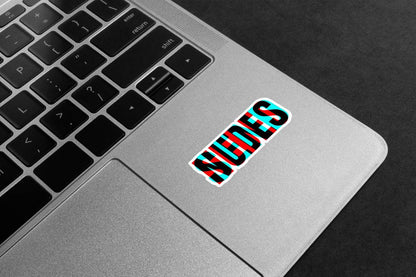 SEDES Glitch Effect Premium Vinyl Stickers