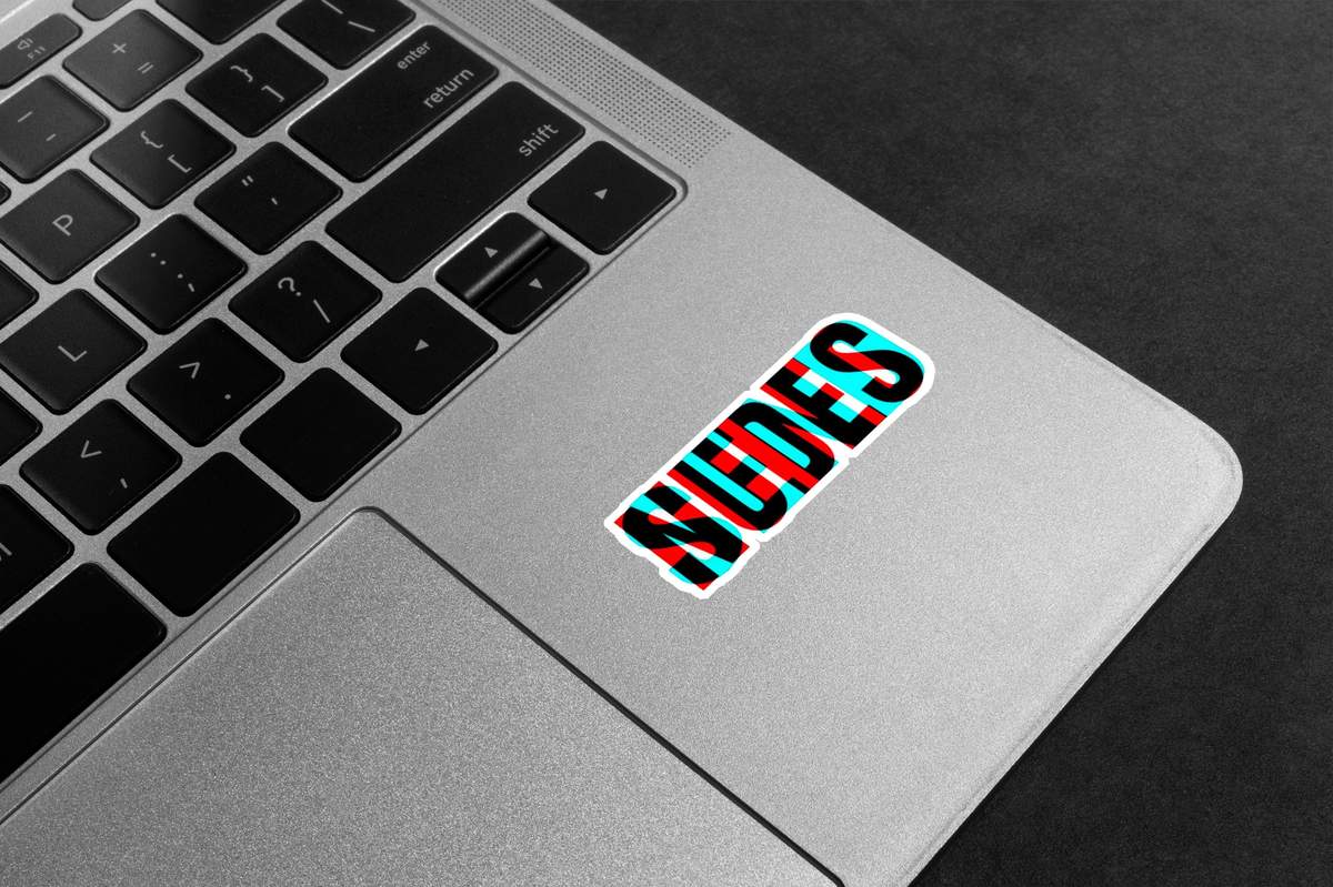 SEDES Glitch Effect Premium Vinyl Stickers