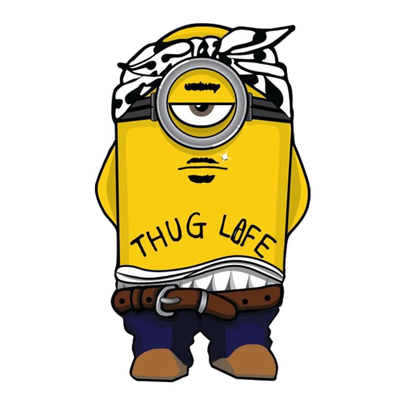 Minion Thug Life Premium Vinyl Stickers