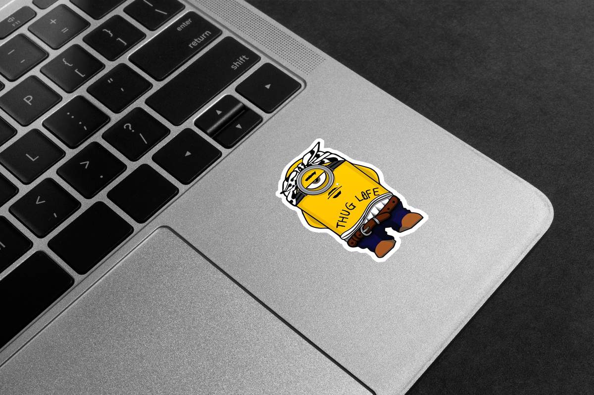 Minion Thug Life Premium Vinyl Stickers