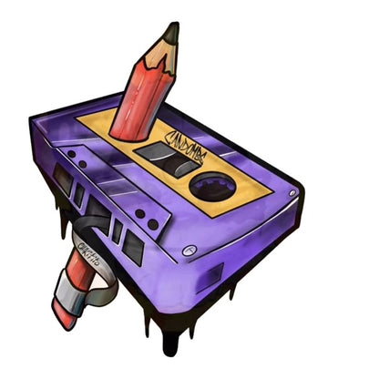 Cassette Tape Rewind Premium Vinyl Stickers