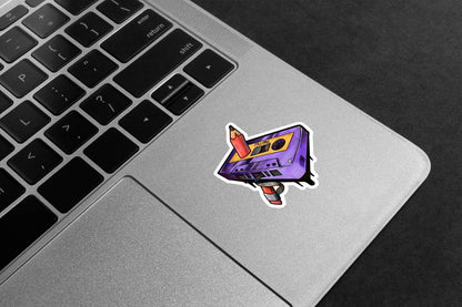 Cassette Tape Rewind Premium Vinyl Stickers