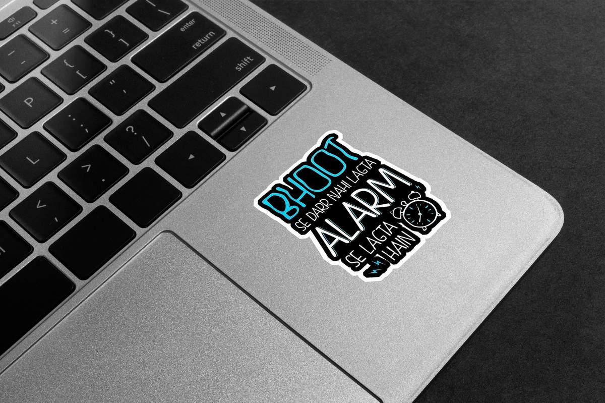 Alarm Fear Humour Premium Vinyl Stickers