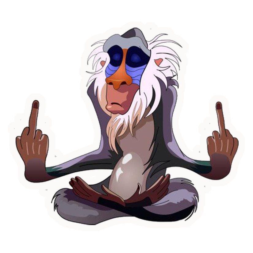 Rafiki Flip Off Premium Vinyl Stickers