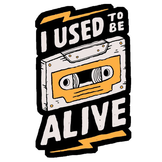 Cassette Used To Be Alive Premium Vinyl Stickers