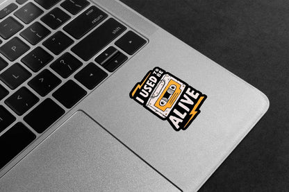 Cassette Used To Be Alive Premium Vinyl Stickers