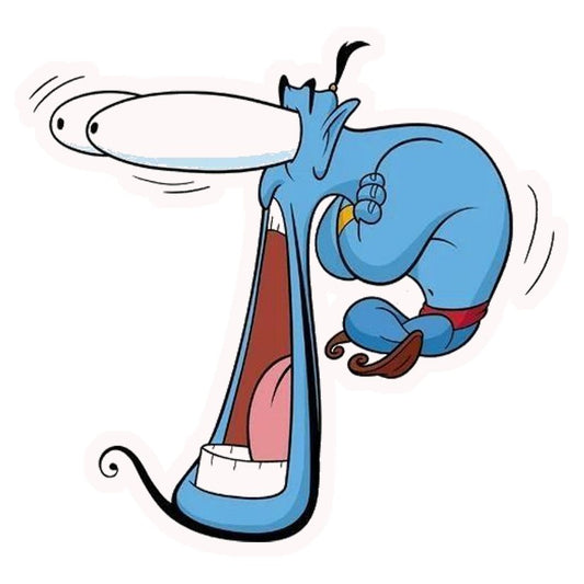 Genie Exaggerated Expression Premium Vinyl Stickers