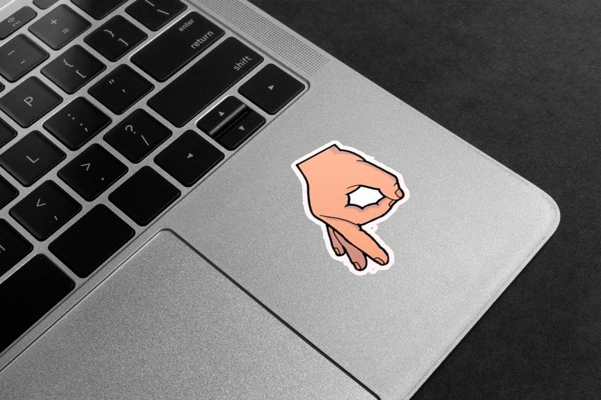 Circle Game Gesture Premium Vinyl Stickers