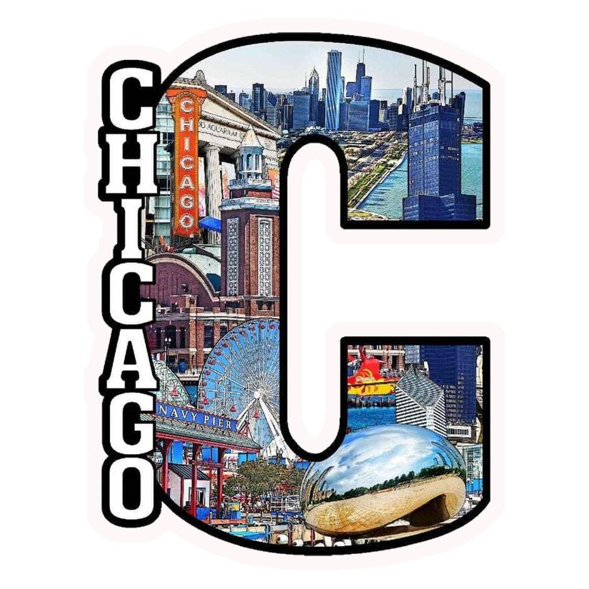 Chicago Landmarks C Premium Vinyl Stickers