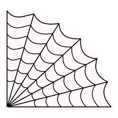 Corner Spiderweb Premium Vinyl Stickers