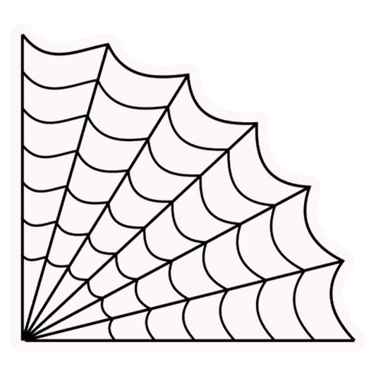 Corner Spiderweb Premium Vinyl Stickers