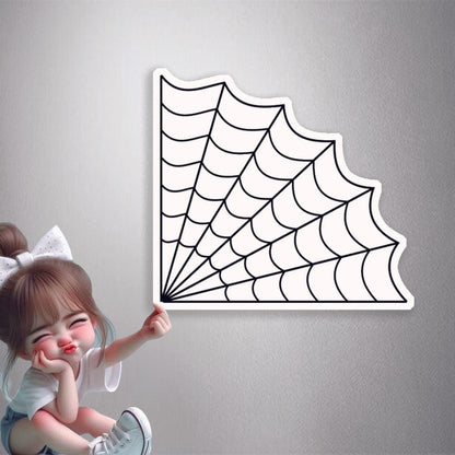Corner Spiderweb Premium Vinyl Stickers