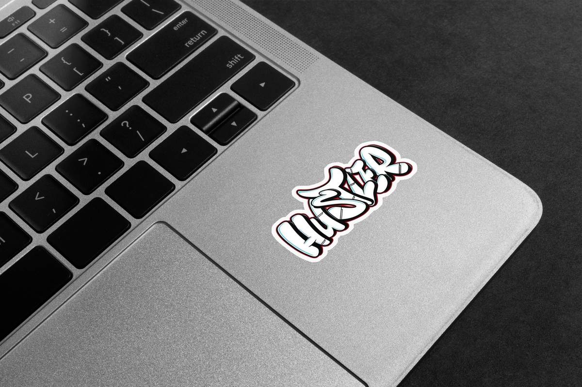 Hustler Graffiti Style Premium Vinyl Stickers