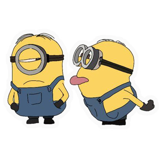 Minions Silly & Grumpy Premium Vinyl Stickers