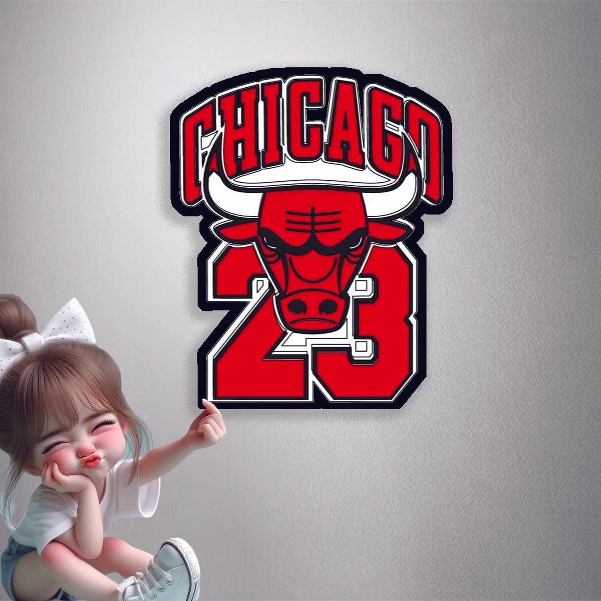 Chicago Bulls 23 Premium Vinyl Stickers