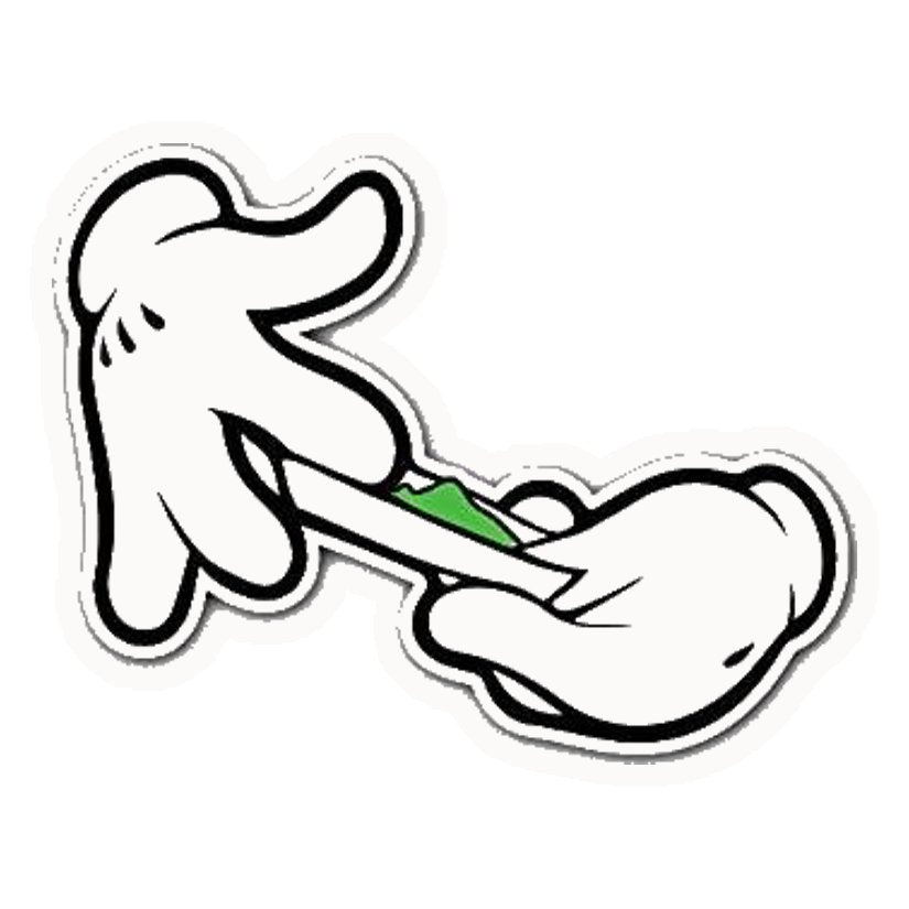 Cartoon Roll Up Premium Vinyl Stickers