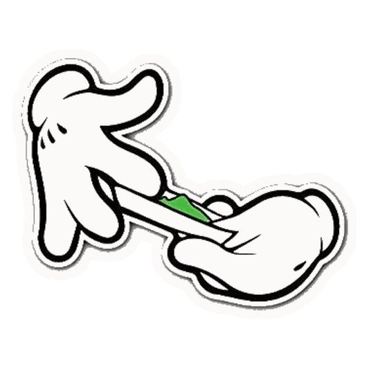Cartoon Roll Up Premium Vinyl Stickers